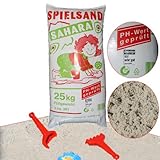 WECO Qualitäts SPIELSAND 25kg ÖKO-Test TÜV PH-Wert geprüft Sand für Sandkasten